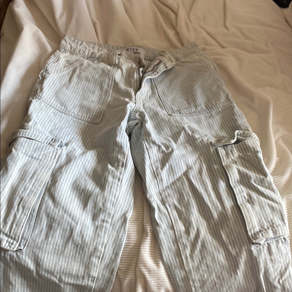 Striped Cargo Pants